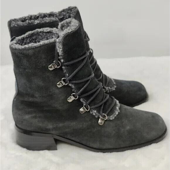 Vintage Black Chunky Y2K Bootie sz US 6 - Picture 6 of 12